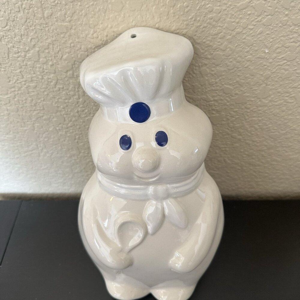 Pillsbury Poppin Fresh ceramic Mold advertising figure 1988 B & M in box - Picture 2 of 10